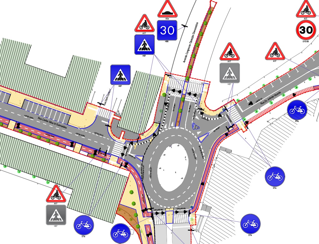 Corredor de movilidad suave / ciclovía entre la Universidad de Aveiro y la Estación de la CP